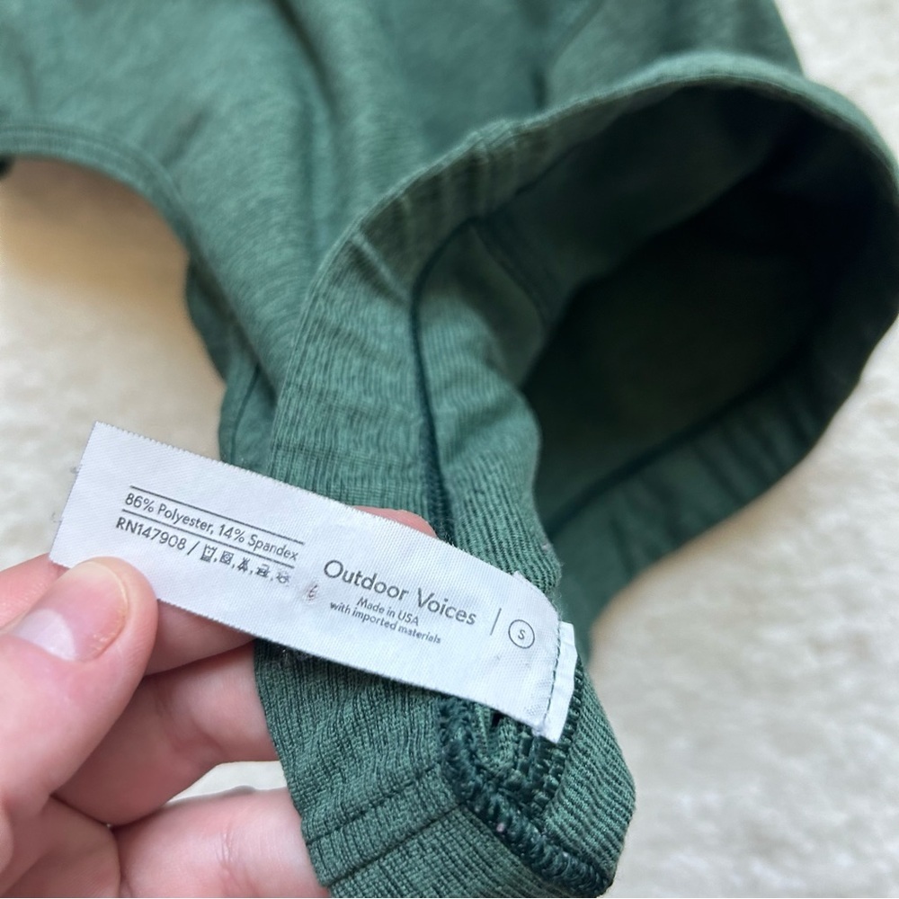 Outdoor Voices Forest Green Athletic Crop Top - Picture 5 of 5